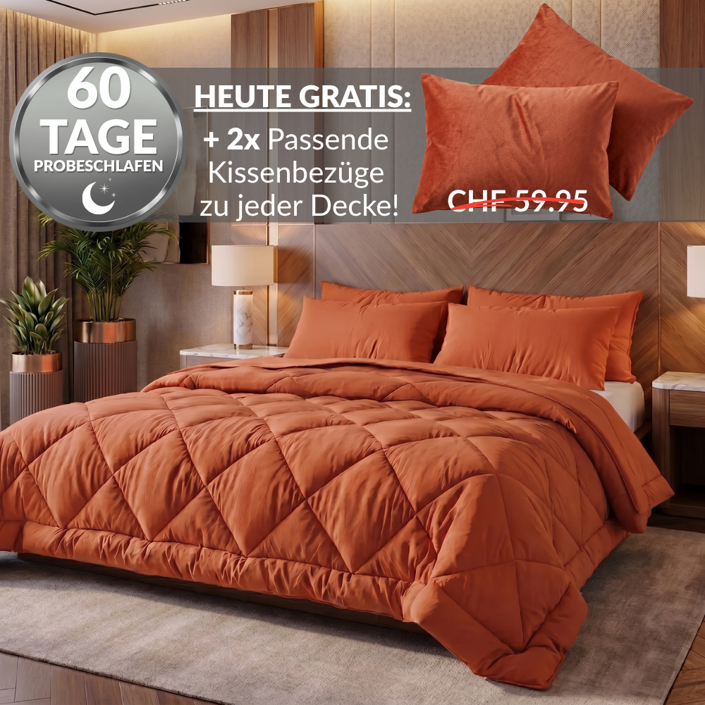 NoCover® 2in1 Bettdecke - Die Bettdecke, die du nie mehr beziehen musst