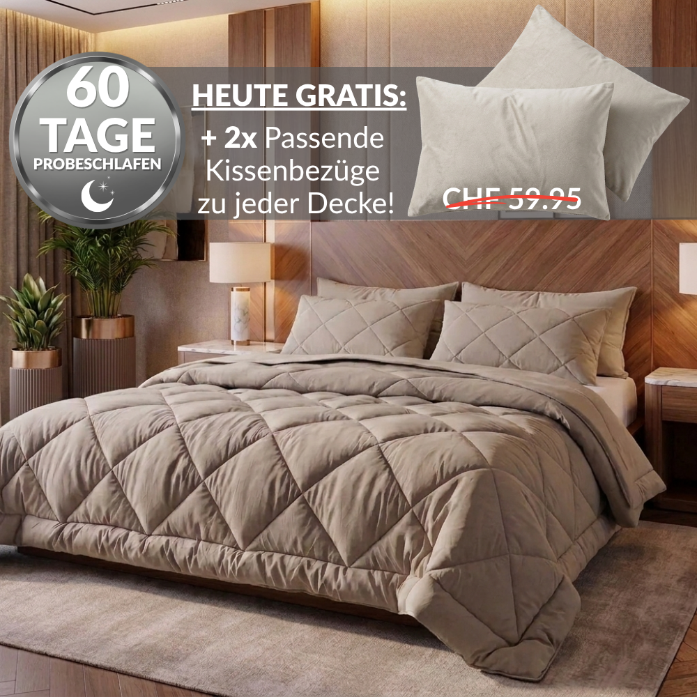 NoCover® 2in1 Bettdecke - Die Bettdecke, die du nie mehr beziehen musst