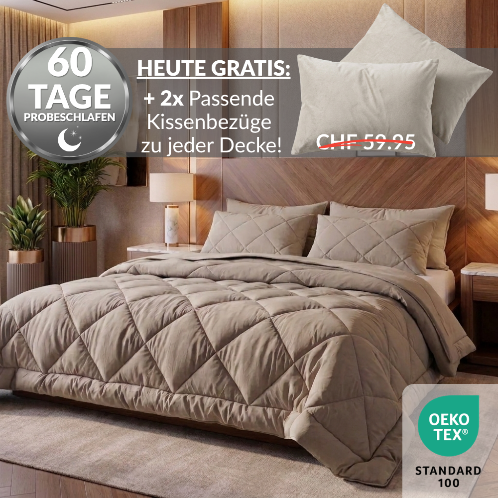 NoCover® 2in1 Bettdecke - Die Bettdecke, die du nie mehr beziehen musst