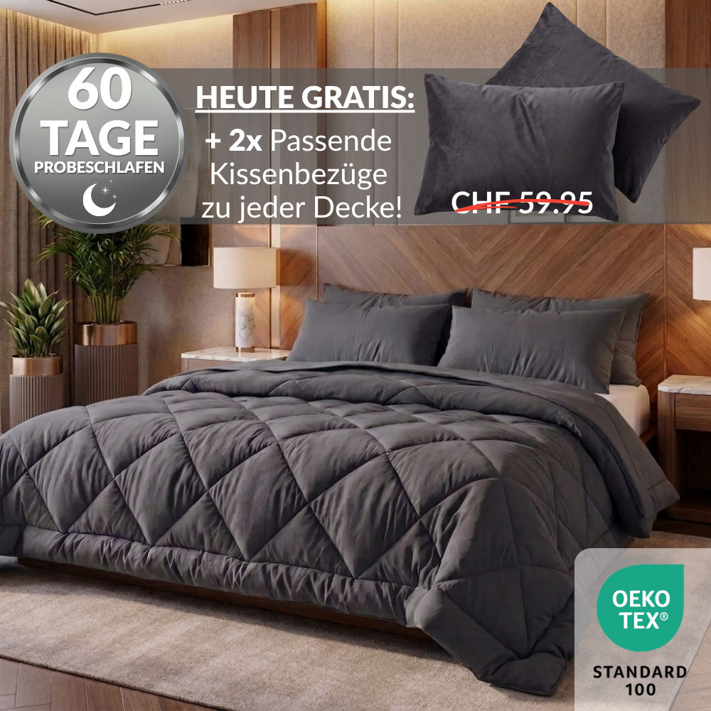 NoCover® 2in1 Bettdecke - Die Bettdecke, die du nie mehr beziehen musst
