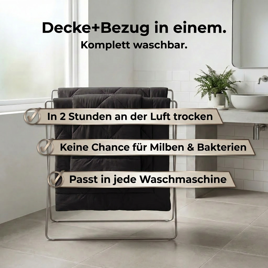NoCover® 2in1 Bettdecke - Die Bettdecke, die du nie mehr beziehen musst